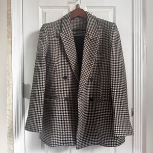 Classic Houndstooth Blazer